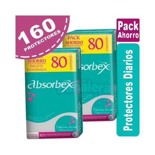 Absorbex Protectores Diarios Pack x 160  