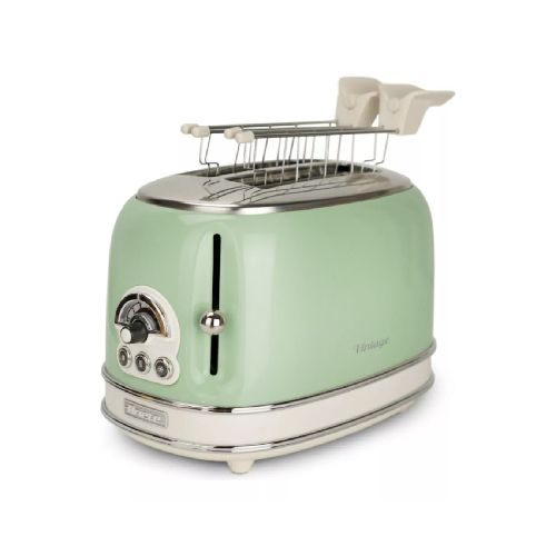 ARIETE TOSTADORA 2 PANES C/PINZA 810W VERDE  