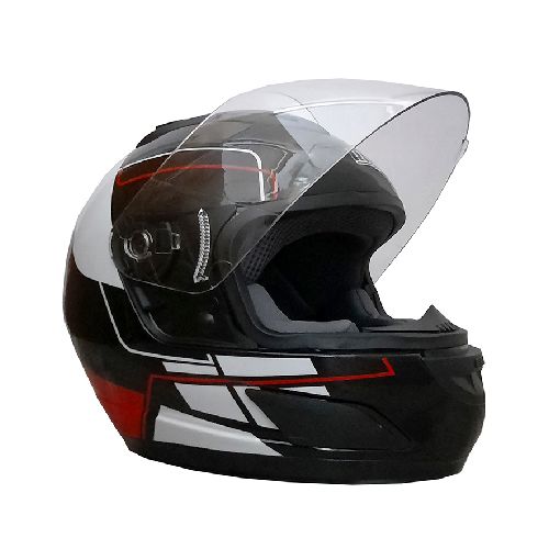 RUSH CASCO INT. NEGRO BLANCO ROJO XL  