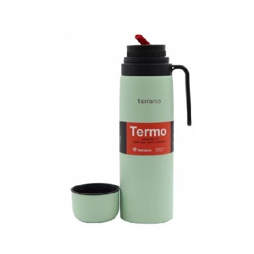 TERMO ACERO TERRANO C/MANIJA VERDE AGUA AC409023079---  