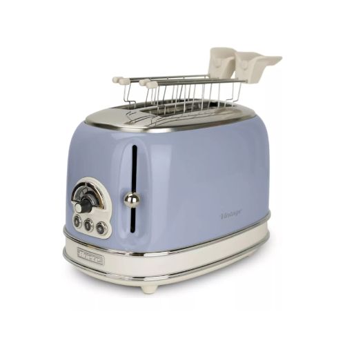 ARIETE TOSTADORA 2 PANES C/PINZA 810W AZUL  