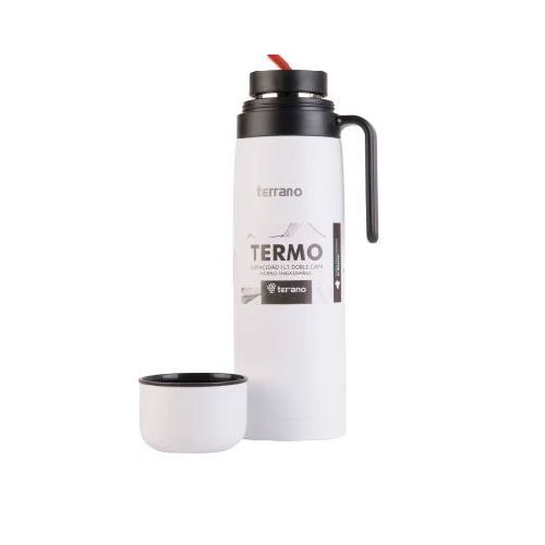 TERMO ACERO TERRANO C/MANIJA BLANCO AC409023018---  