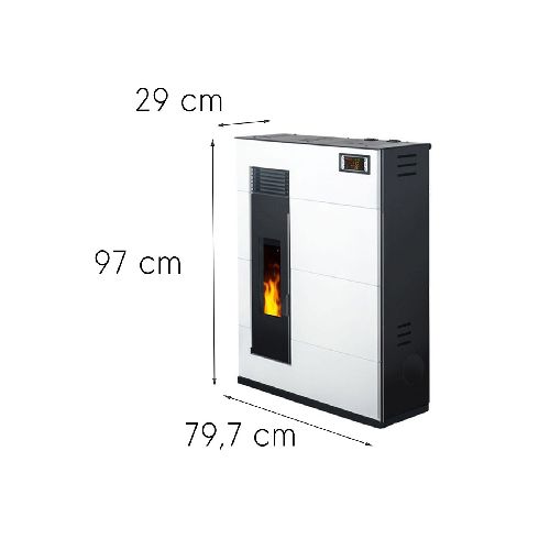 TROMEN Estufa a Pellet SR-FD11 Alto Rendimiento  