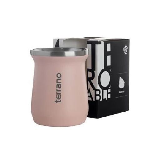 TERRANO MATE ACERO TRADICIONAL ROSADO 100081  