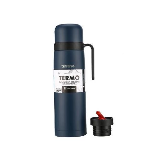 TERMO ACERO TERRANO C/MANIJA AZUL OPACO AC409023069---  