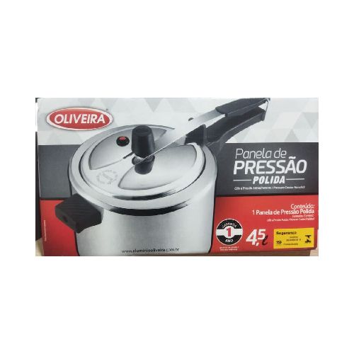 OLIVEIRA Olla A Presión 4.5L Al Pulido 52344  