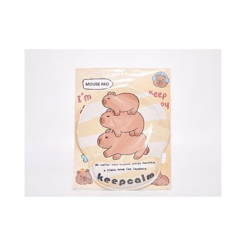 MOUSE PAD 3 CAPIBARAS CON REPOSA MUÑECAS — MUMUSO