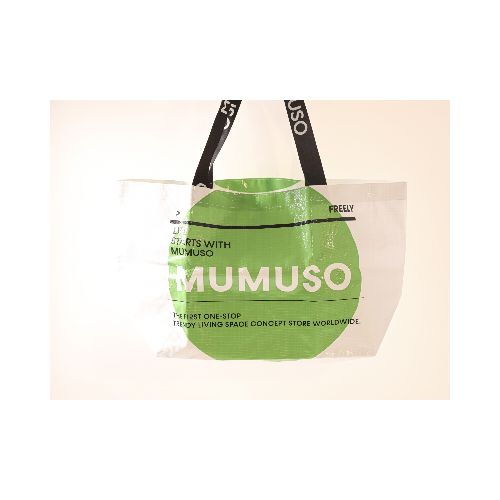 BOLSO DE COMPRA TEJIDO-VERDE — MUMUSO