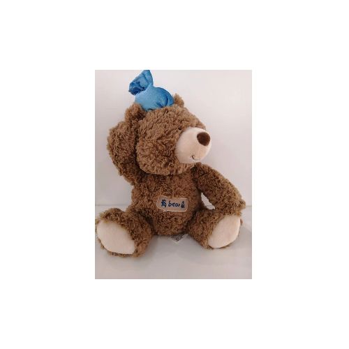 PELUCHE (OSO BOLSILLO AZUL/28 CM) — MUMUSO