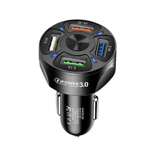 Cargador para Auto 4 Puertos USB A QC 3.0  GENERICA