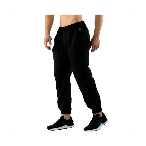 Pantalón Cargo Para Hombre Negro Talla L  