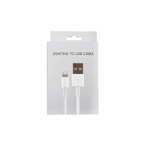 Cable Cargador USB A a Lightning Compatible con iPhone con Caja de 2 Metro  GENERICA