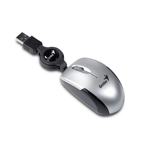 Mouse Genius Retractil Usb Color Blanco Travelers V2  