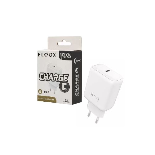 Cargador Bloox 20 W USB tipo C Sin Cable  BLOOX