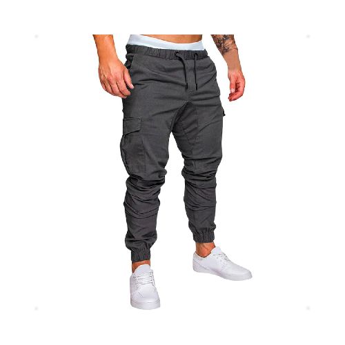 Pantalón Cargo Para Hombre Gris Talla L  