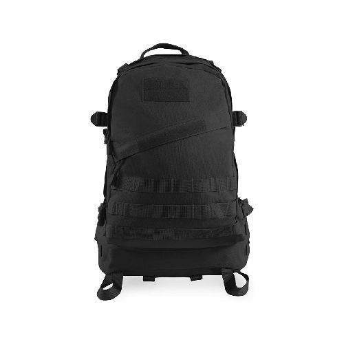 Bolso Mochila de Camping Táctica de 40 Litros Negra  GENERICA