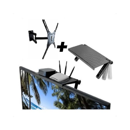 Combo Soporte De Canalera Ajustable 360° En Tv Más Soporte Tv Extensible 14 / 17 - 55