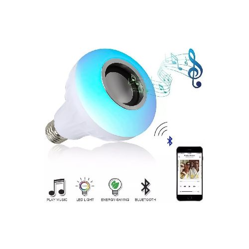 Lampara Led Con Parlante Bluetooth Colores Rgb Control Remoto  GENERICA