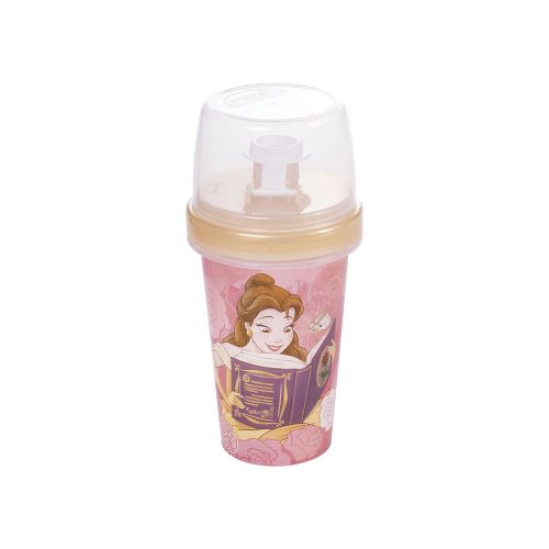 Vaso Milk Shake con Tapa Princesas Disney 320 ml - CORAL — Cartoons