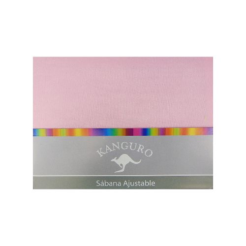 Sábana Ajustable 2 plazas Bukara Kanguro 100% Microfibra - ROSA — Cartoons