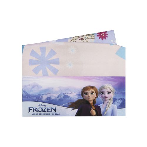 Juego Sábanas Disney Frozen 1 Plaza 100% Microfibra - LILA — Cartoons