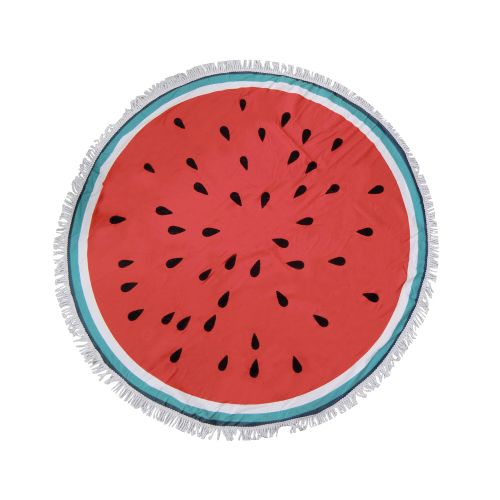 Toalla Playera Microfibra Redonda de 150 cm - Watermelon — Cartoons