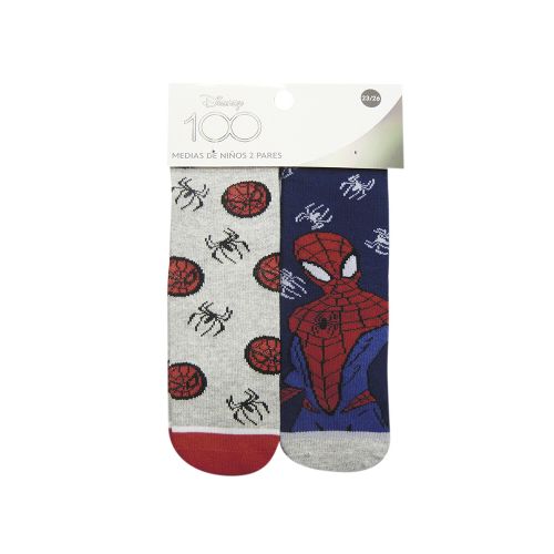 Pack x 2 Medias Infantiles Spiderman Talle 19/30 — Cartoons