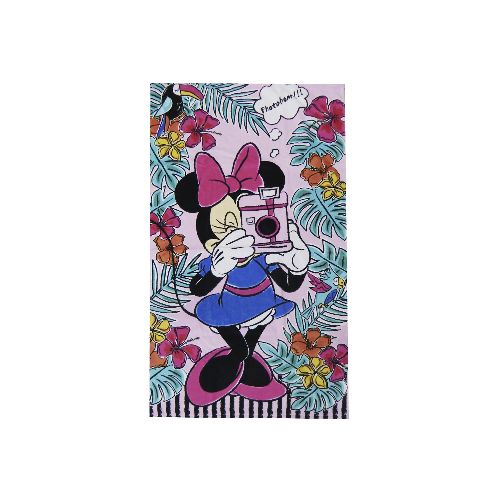 Toalla Playera Mickey y Minnie Algodón 70 x 130 cm - PER 01  Mickey mouse