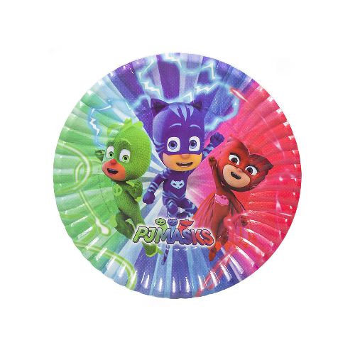 Cotillón Plato Descartable x10 - PJ Masks — Cartoons