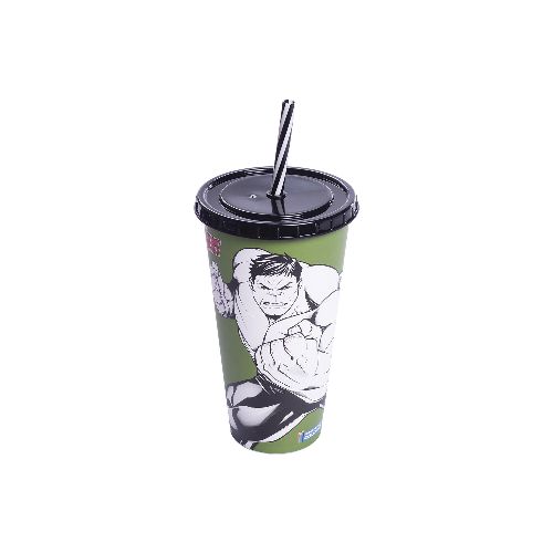 Vaso Plástico con Pajita 700ml - AVENGER HULK — Cartoons