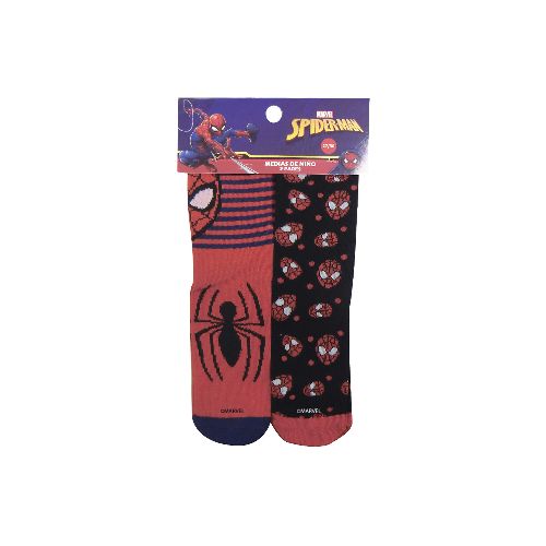 Pack x 2 Medias Infantiles Talle 19/30 - Spiderman — Cartoons