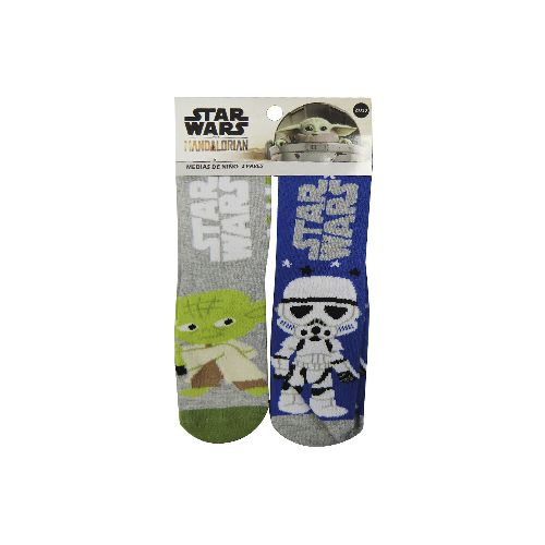 Pack x 2 Medias Infantiles Star Wars Talle 19/30 — Cartoons