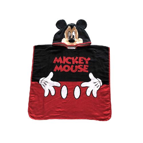 Bata toalla poncho de Mickey y Minnie con capucha infantil — Cartoons