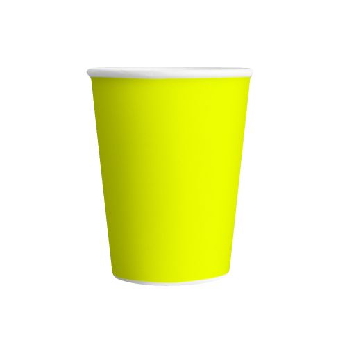 Vaso Cotillón Pack x8 Colores Pastel - AMARILLO FLUO — Cartoons