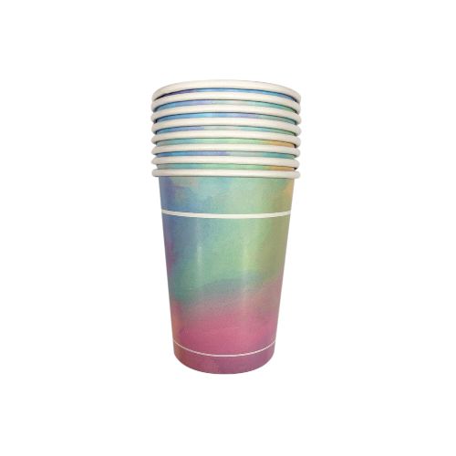 Vaso Cotillón Pack x8 Colores Pastel - MULTICOLOR — Cartoons