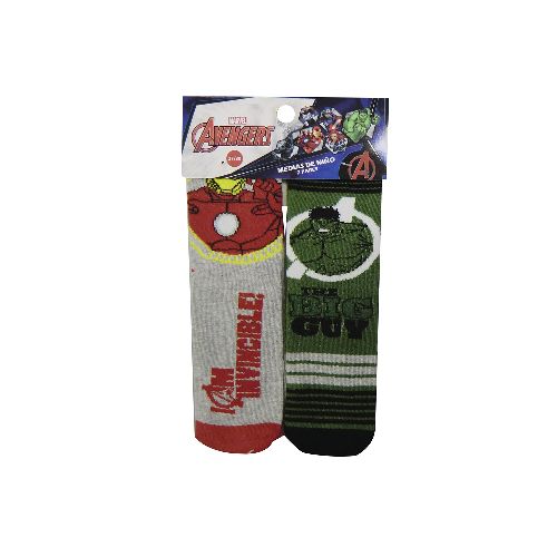 Pack x 2 Medias Infantiles Talle 19/30 - Avengers — Cartoons