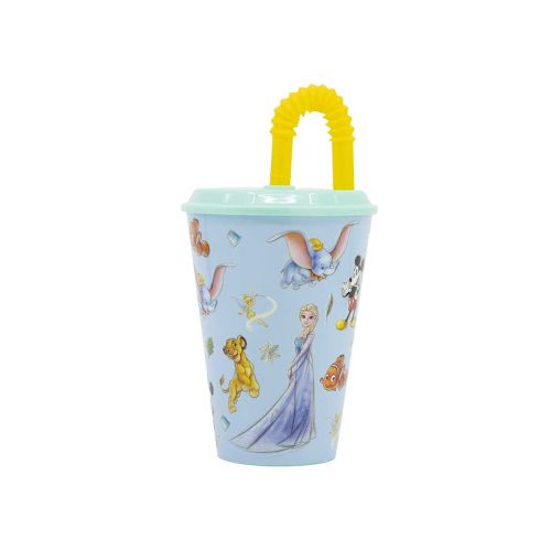 Vaso Plástico con Pajita Retráctil Disney 100 430 ml — Cartoons