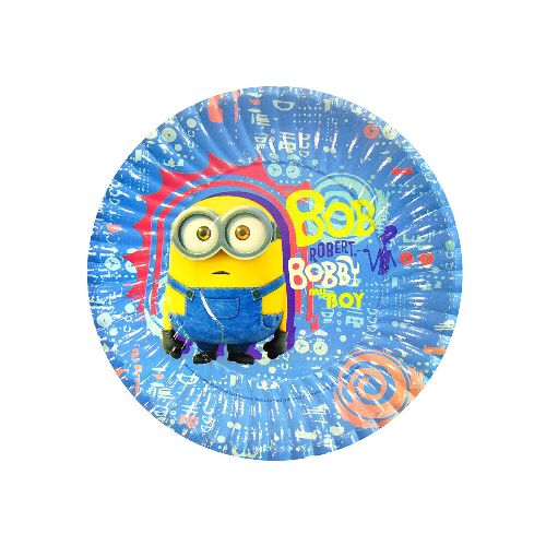 Cotillón Plato Descartable x10 - Minions — Cartoons