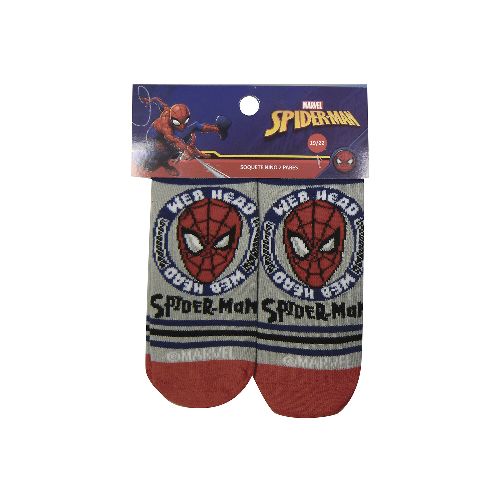 Pack x 2 Medias Soquetes Infantiles Spiderman Talle 19/30 — Cartoons