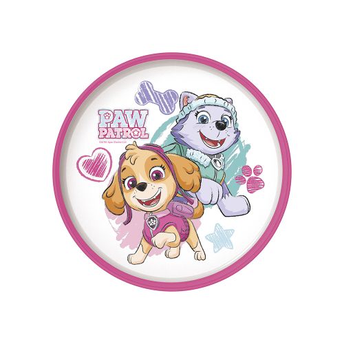 Plato Plástico Paw Patrol para Microondas - ROSA — Cartoons