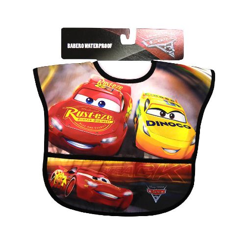 Babero Grande con Velcro Sublimado Waterproof - Disney Cars — Cartoons