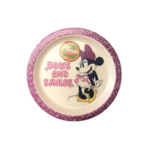 Plato con Fibra de Bambú Mickey y Minnie  Mickey mouse