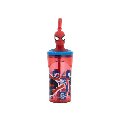 Vaso Alto con Forma 3D 18 cm 360ml - Spiderman — Cartoons