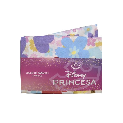 Juego Sábanas Infantil Princesas Disney 1 Plaza 100% Microfibra — Cartoons