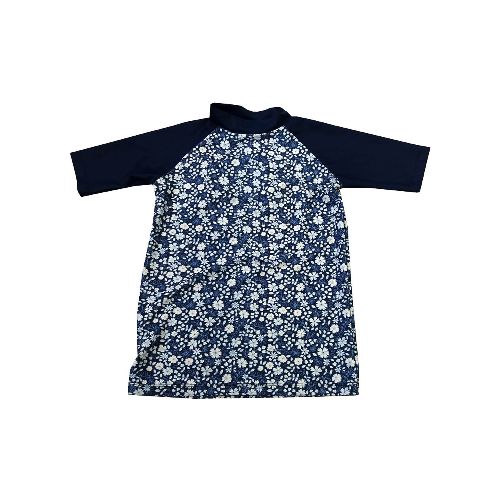 Remera Malla con Protección UV 50 - Varios Diseños - Flores Azules — Cartoons