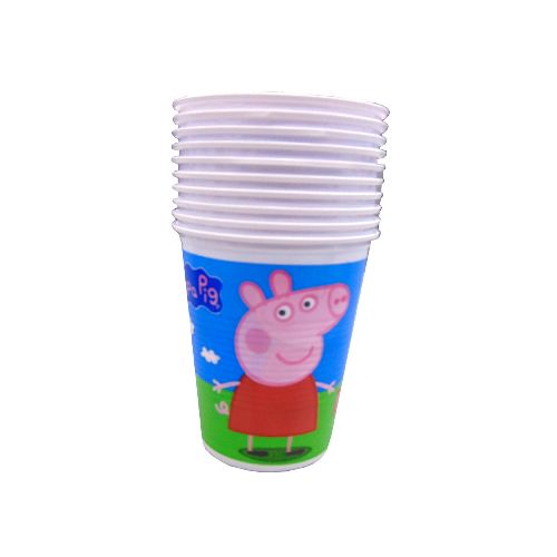 Vaso Peppa Pig Cotillón x 8 unidades  Peppa pig