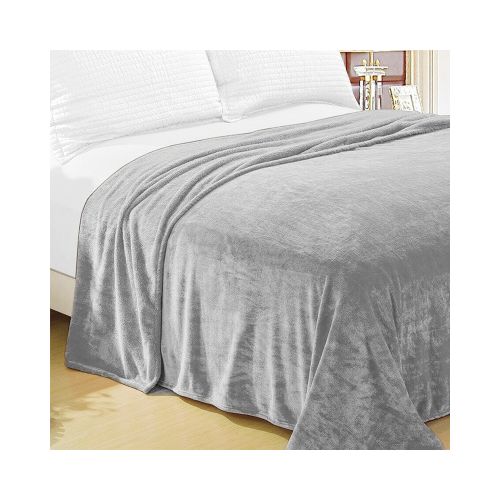 Frazada Flannel 2 Plazas Home Class 200 x 240 cm - GRIS — Cartoons