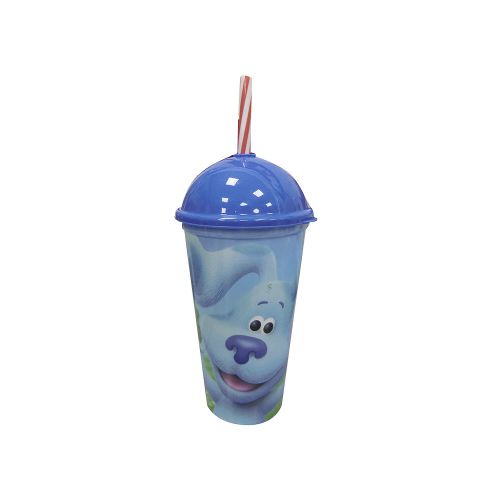 Vaso Plástico Milk Shake con Pajita Las Pistas de Blue 500 ml — Cartoons