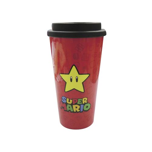 Vaso Doble Pared Transportable Mario Bros 520 ml — Cartoons