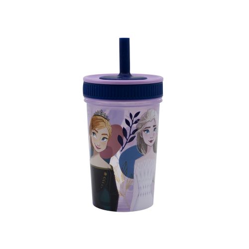 Vaso con Pajita Leak Proof Frozen 420 ml — Cartoons